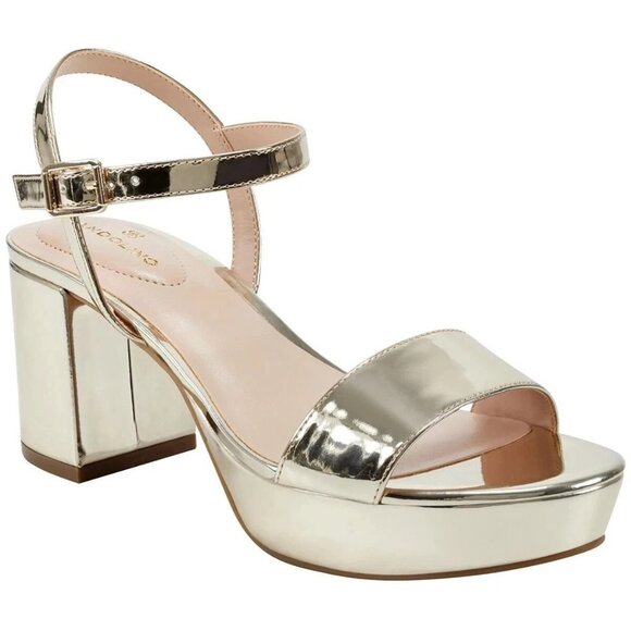 Bandolino Pennie - Womens Gold,Metallic Sandals - Picture 1 of 3
